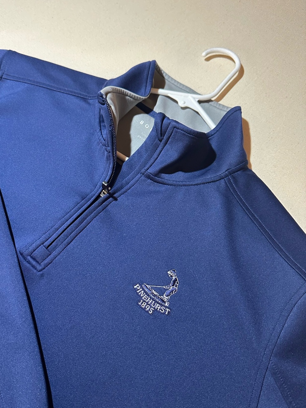 Bobby Jones Men's Navy Quarter-Zip Pullover Sweater x Pinehurst Golf Resort
